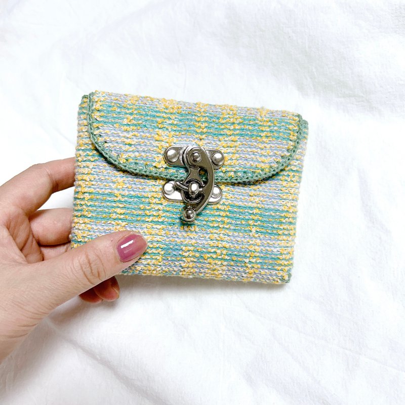 wallet - minty blend tweed - 錢包/皮夾/長短夾 - 其他材質 多色