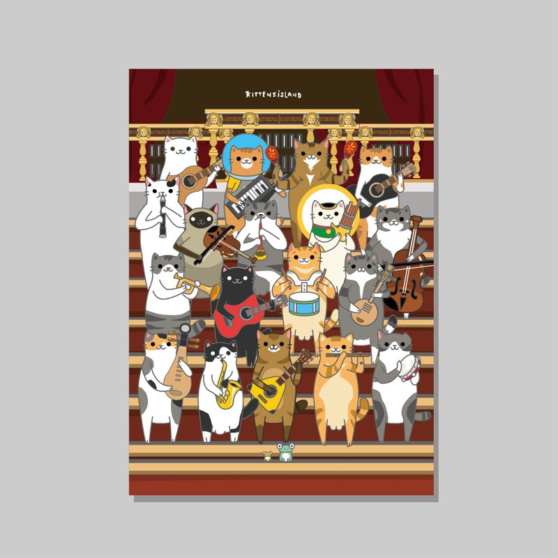 原創A4海報/音樂會/設計/貓咪/裝飾畫 - 海報/掛畫/掛布 - 紙 