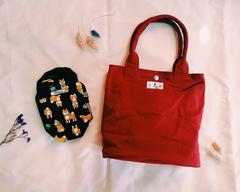 Goody Bag - Lucky Blessing Bag (primary color series) - กระเป๋าถือ - ผ้าฝ้าย/ผ้าลินิน สีแดง