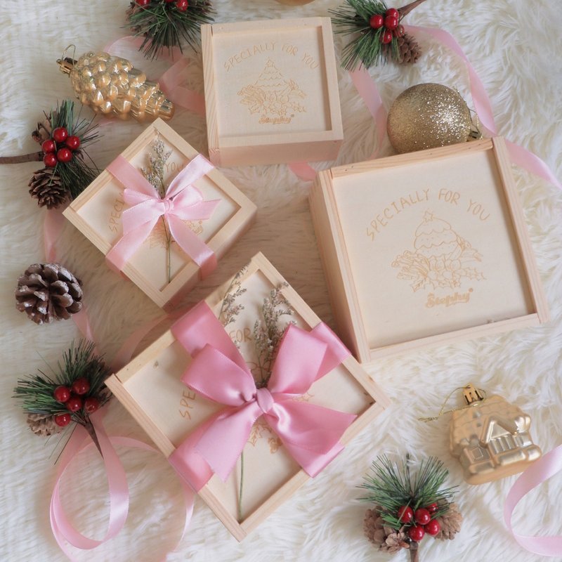 — | Christmas gift box additional purchase | — Wooden exclusive Christmas gift box additional purchase area - Storage & Gift Boxes - Wood 