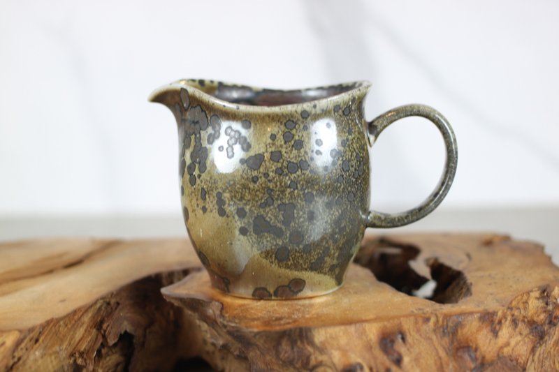 【送禮好物】天然落灰 柴燒茶海 公道杯 名家葉敏祥手作 220ml - 茶壺/茶杯/茶具 - 瓷 
