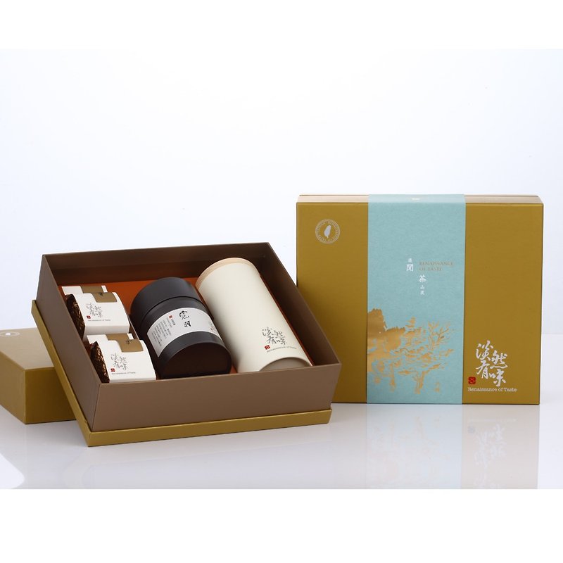 Hua Yin tea gift box - high quality tea gift - ชา - กระดาษ สีทอง