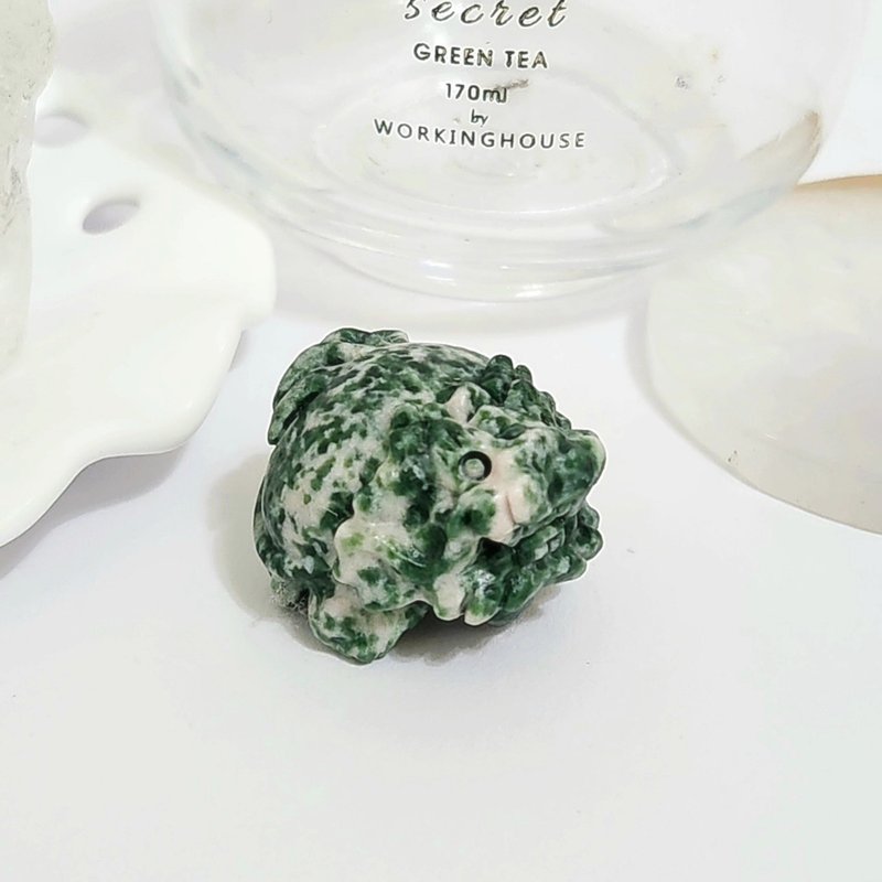 水草瑪瑙龍龜/助事業運/激發信念之水晶 - 擺飾/家飾品 - 水晶 綠色
