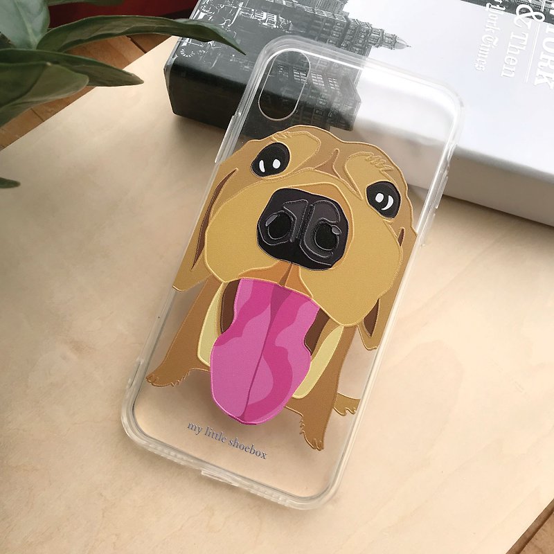 可愛金毛尋回犬手機殻 Golden Retriever Phone Case - 手機殼/手機套 - 塑膠 