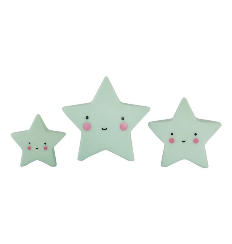 Minis: Stars - Mint - ของวางตกแต่ง - พลาสติก สีเขียว