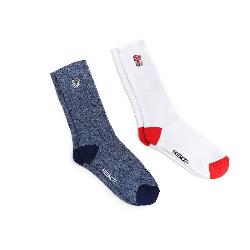Filter017 Patch Sport Socks 布章運動襪 - 襪子 - 棉．麻 多色