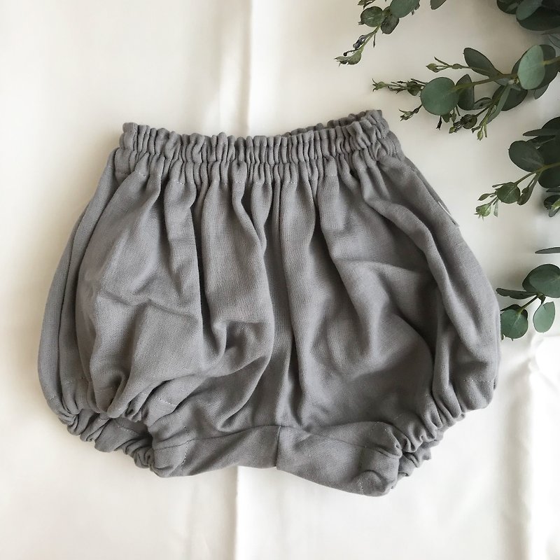Baby pants (gray) - กางเกง - ผ้าฝ้าย/ผ้าลินิน สีเทา