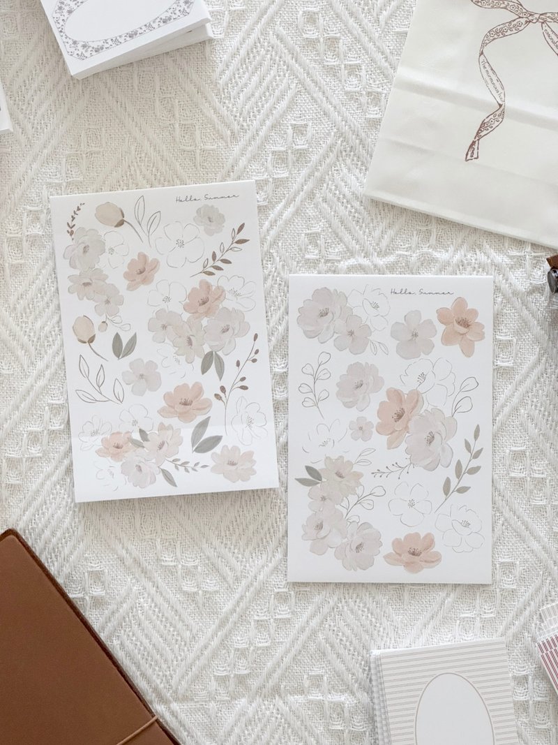 A bunch of emotional flowers stickers - 貼紙 - 紙 
