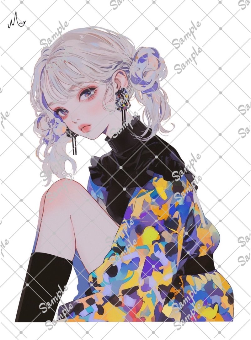 オリジナル人物ステッカー - 貼紙 - 紙 