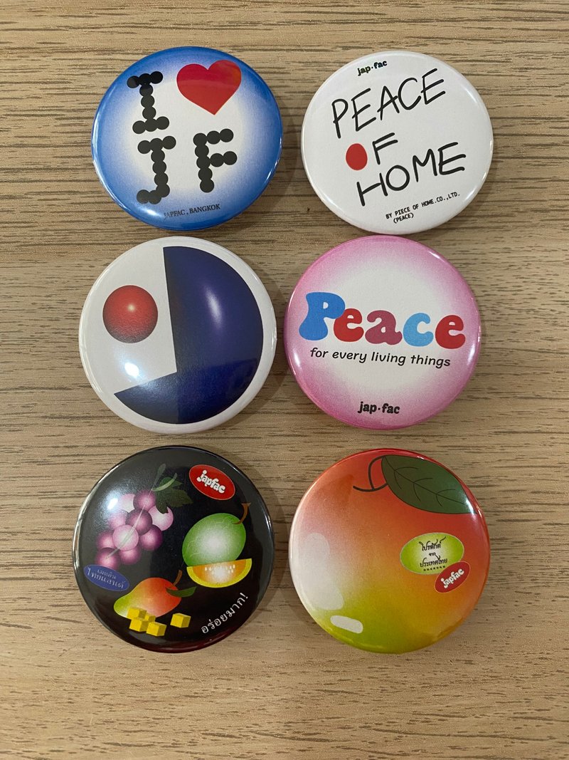 japfac Brooch Set 6 Designs - 徽章/別針 - 其他金屬 多色