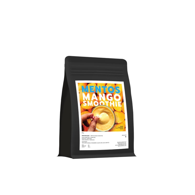 GRAPH | SIGNATURE BLEND - FRUITY FINE SET - MENTOS MANGO SMOOTHIE 500g. - 咖啡/咖啡豆 - 其他材質 黑色