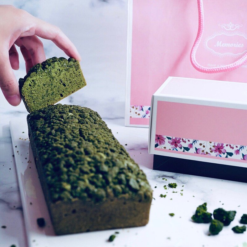 【迷那蛋糕】小山園抹茶奶酥磅蛋糕禮盒 - 蛋糕/甜點 - 新鮮食材 綠色