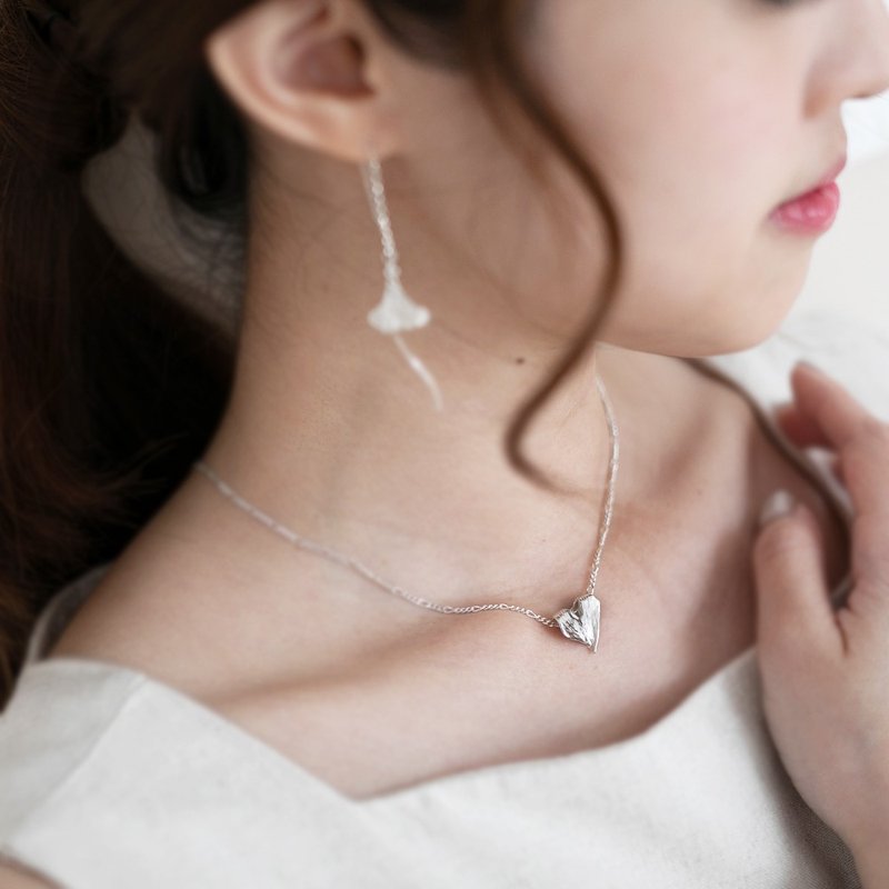 給予愛系列。給予_項鍊 - 項鍊 - 純銀 銀色