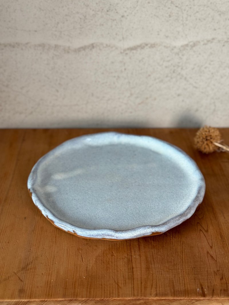50026- 獨特手作陶盤 18cm Unique hand built plate - 盤子/餐盤/盤架 - 陶 