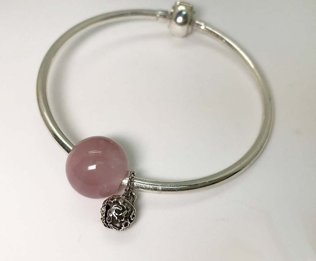 Bracelet 14mm pink / silver