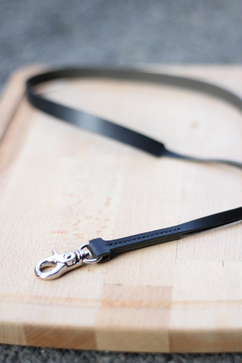 Leather necklace - Chokers - Genuine Leather Black