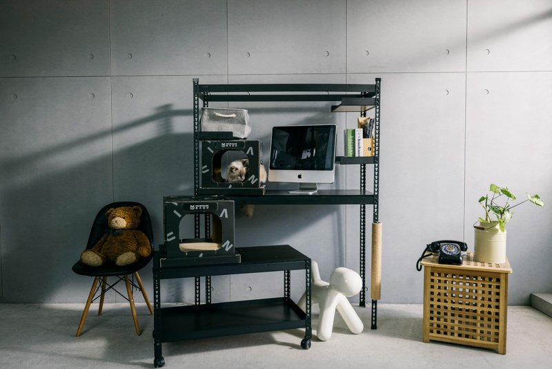 台灣製/優米/角鋼/喵角鋼展示桌茶几組合 層架 - 其他家具 - 其他材質 白色