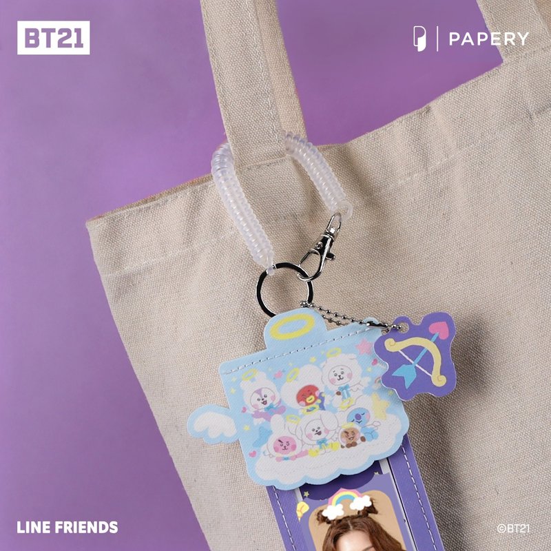 環保相套匙扣 BT21 Angel & Villain - Angel Edition - 鑰匙圈/鑰匙包 - 其他材質 