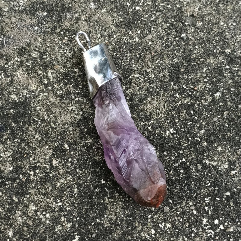 極光23權仗銀吊墬項鏈 - 項鍊 - 寶石 紫色