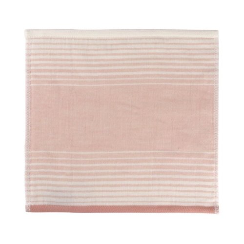 Japanese style gauze plaid small hand towel (pink) 24x24*10 - Shop