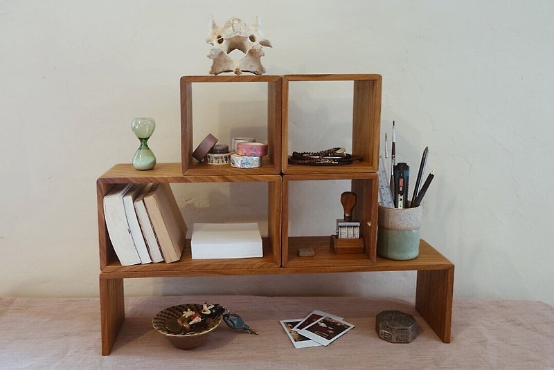 ShouZhuo handmade---[Office essential] teak combination rack - กล่องเก็บของ - ไม้ สีนำ้ตาล