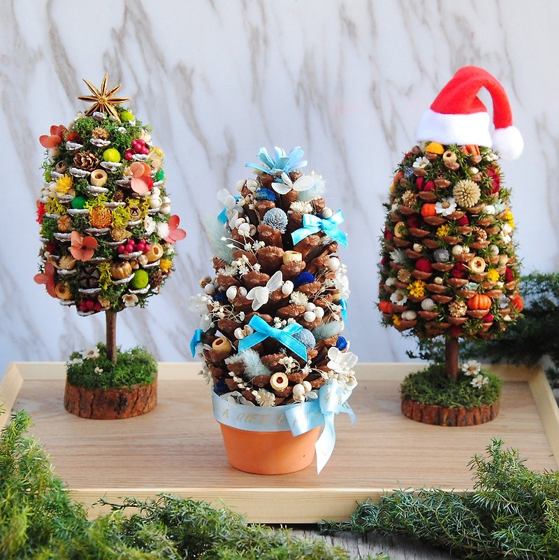 [Zhubei] [Art fun coupons can be used] Pinecone Christmas Tree Experience Class - Plants & Floral Arrangement - Plants & Flowers 