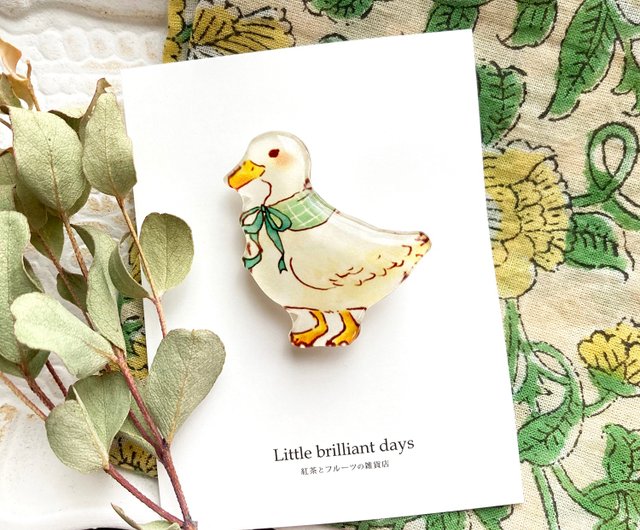 uck brooch アヒルさんのブローチ 動物シリーズ - Shop Little