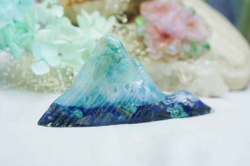 白濤晶柱—海洋系奧根 - 擺飾/家飾品 - 樹脂 藍色