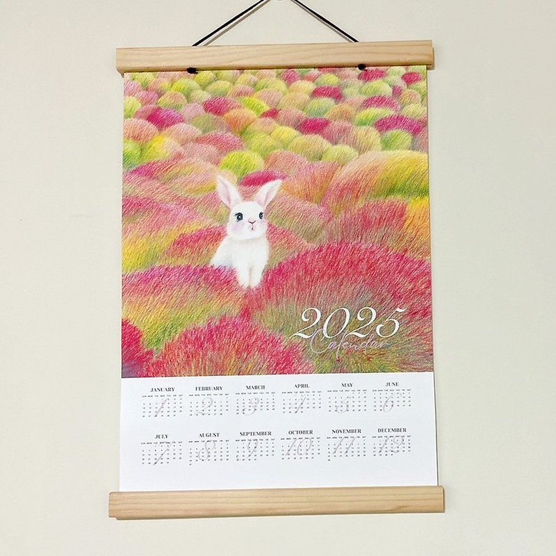 2025 Huatu Wooden Wall Calendar/Annual Calendar-A - Calendars - Paper 