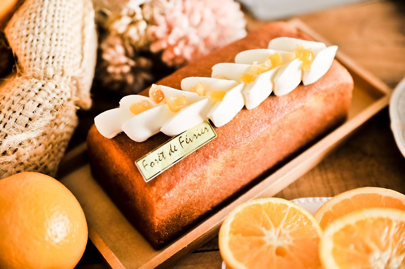 [February Sen dessert shop] orange holiday cake / Article - เค้กและของหวาน - อาหารสด สีส้ม