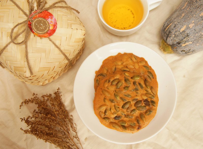 [afternoon snack light] summer flower gift box - pumpkin seed tile - Handmade Cookies - Fresh Ingredients 