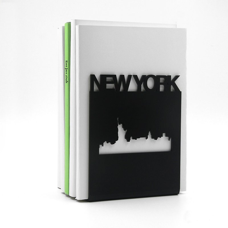 NEW YORK Bookend Deco, Modern And Minimalistic Style. - กล่องเก็บของ - พลาสติก สีดำ