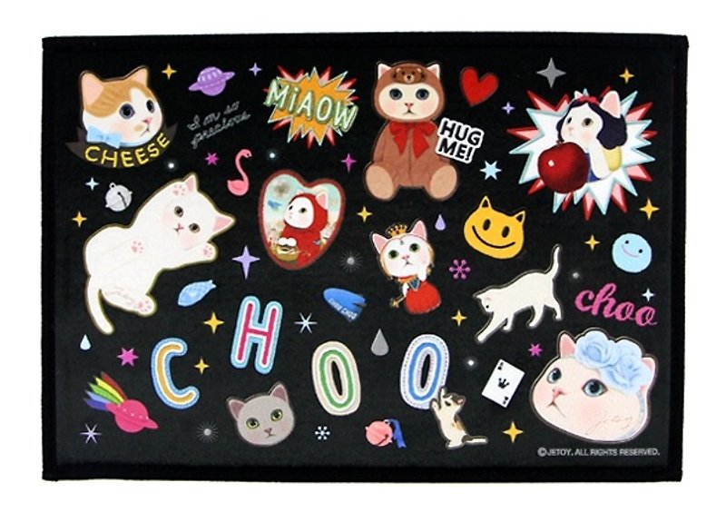 choo choo MAT2_Black patch J1701403 - Blankets & Throws - Polyester Multicolor