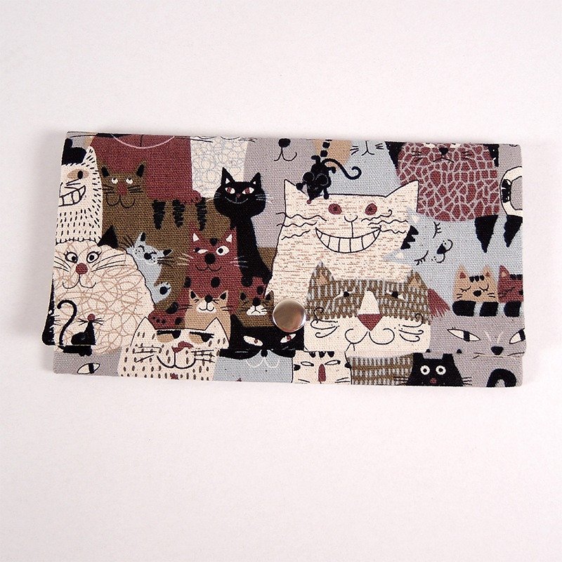 Passbook red envelopes of cash pouch - Cat Paradise - Wallets - Other Materials Gray