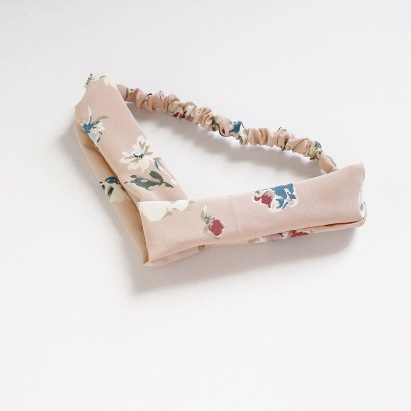 JOJA │ no time to play the name of the name: Japanese cloth hand elastic hair band - Hair Accessories - Cotton & Hemp Pink