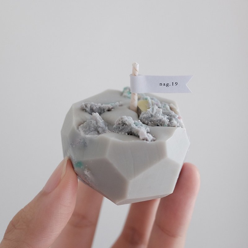 Cubes | soy wax candle handmade soy candle #m - เทียน/เชิงเทียน - ขี้ผึ้ง สีเทา