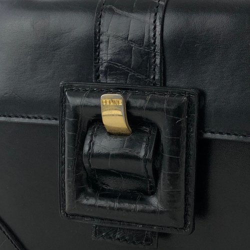 日本直送 名牌中古包 】CELINE セリーヌ フロントベルト レザー