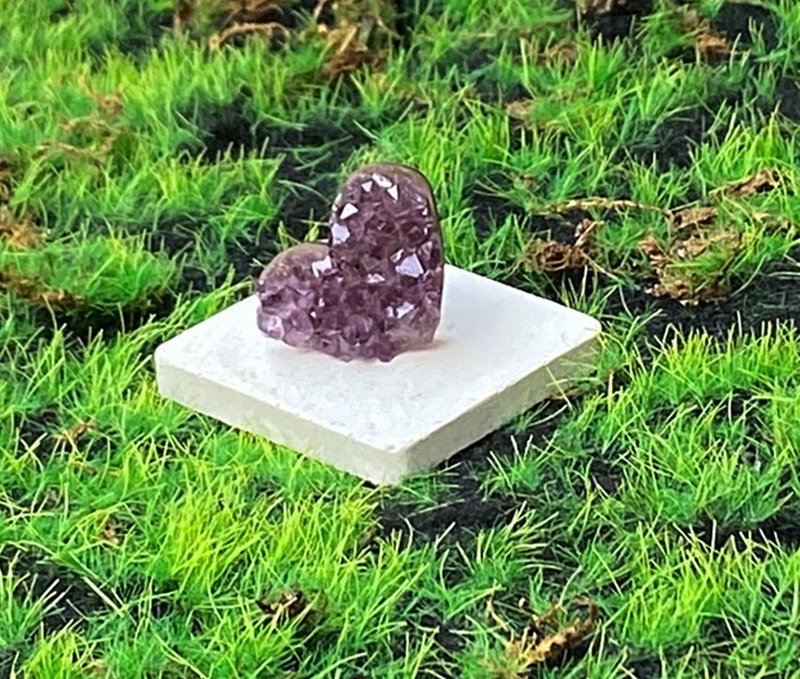 Energy Crystal - Natural raw mineral, cute little amethyst, love healing, good luck raw mineral, wisdom-increasing ornaments - Items for Display - Crystal Purple