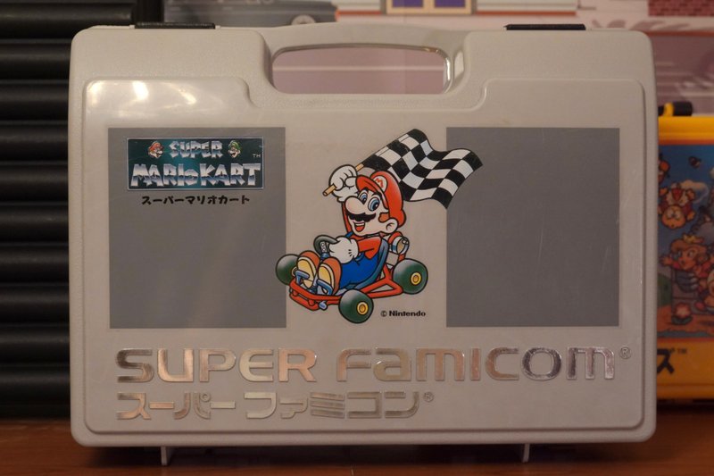 日本 1990s 超級 任天堂 Super Mario Kart 瑪利歐賽車 卡帶收納 - 擺飾/家飾品 - 其他材質 灰色
