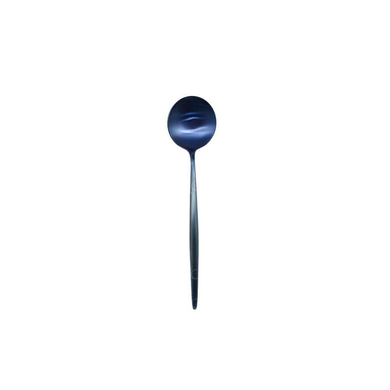 葡萄牙 Cutipol  MOON 宇宙藍 17CM 點心匙 - 刀叉/湯匙/餐具組 - 不鏽鋼 藍色