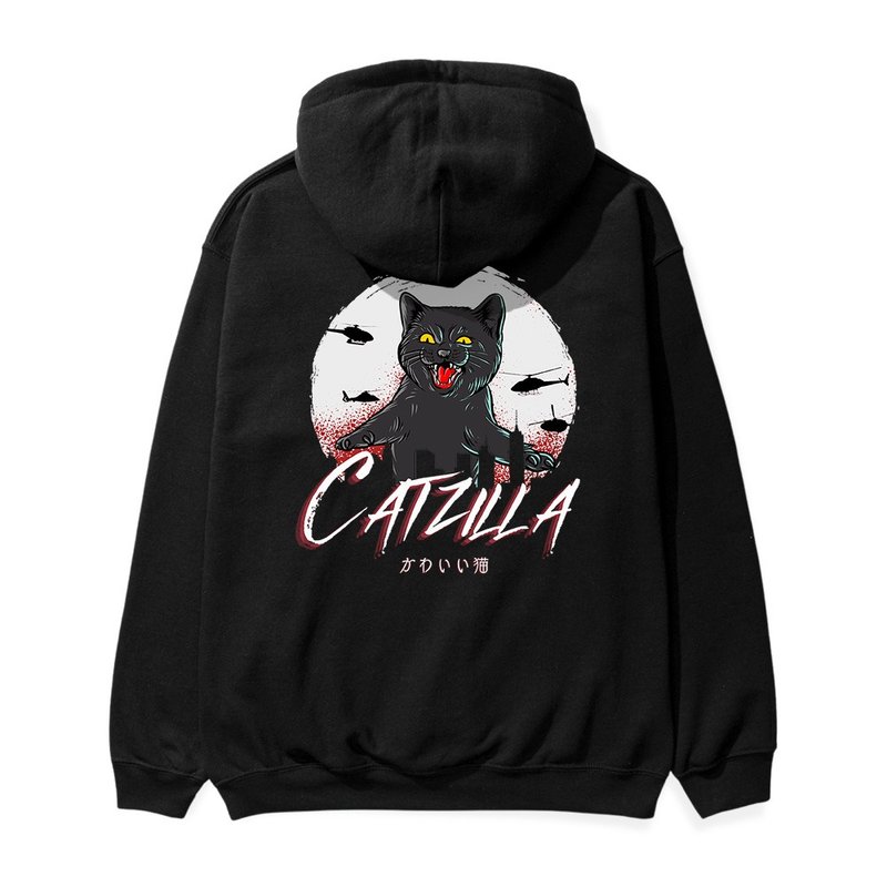 【Creeps Original】Catzilla Heavyweight Fleece Hoodie - 帽T/大學T - 棉．麻 多色