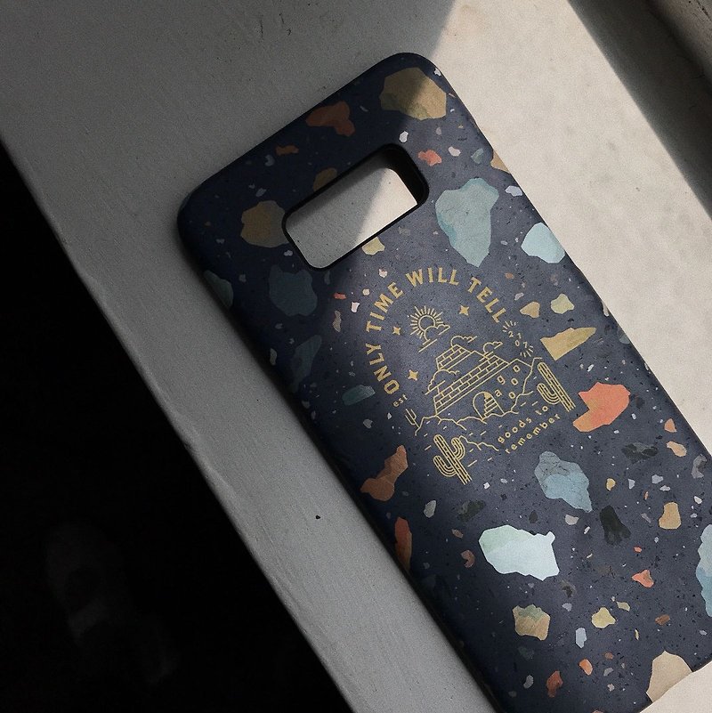 Cosmic Dark Blue Colored Stone-Phone Case Samsung S8