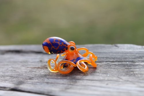 Handmade Octopus Glass, Cute Octopus Glass Cup, Handmade Glassware