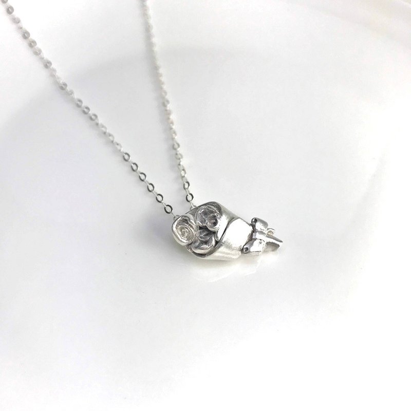 Bouquet - Silver necklace - Necklaces - Sterling Silver Silver