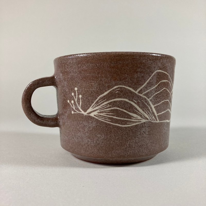 Chocolate Mountain Water Cup - Cups - Pottery Brown