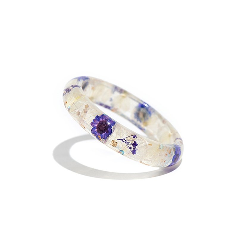 [Uji Jinshi]-Cloris Gift eternal blooming flower bracelet - Bracelets - Plants & Flowers Multicolor