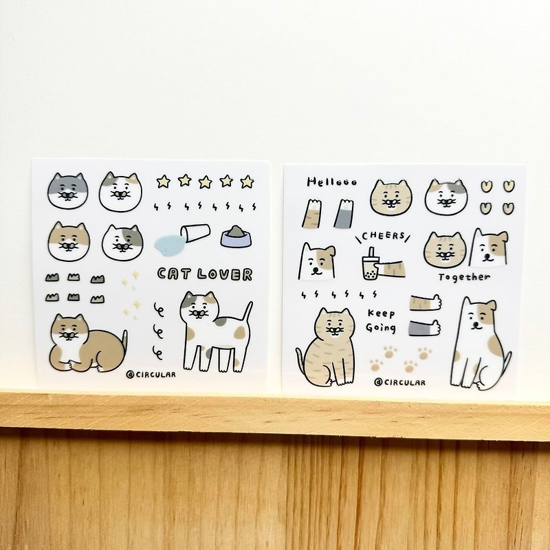 Smelly Cat/Waterproof Matte Small Sticker - สติกเกอร์ - กระดาษ 