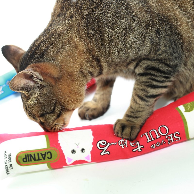 貓咪最愛 CHUR肉泥棒薄荷貓草包玩具-超大條34x8cm - 貓/狗玩具 - 棉．麻 