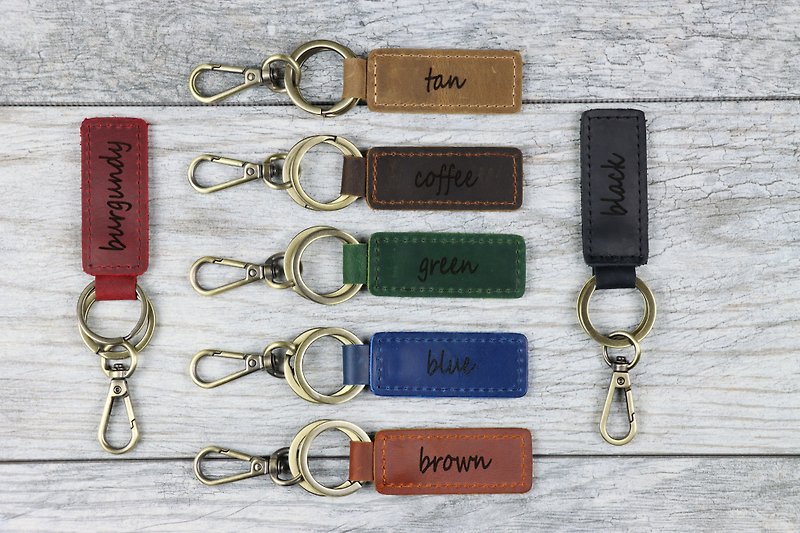LEATHER KEYCHAIN, Custom Keychain, Customized Gift, Christmas Gift Wrapping