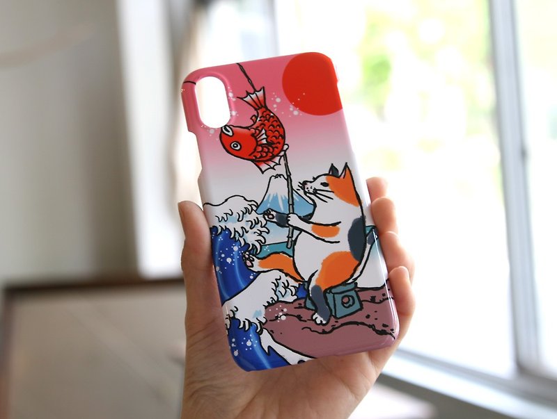 Mt. Fuji and cat iPhone case - Phone Cases - Plastic 